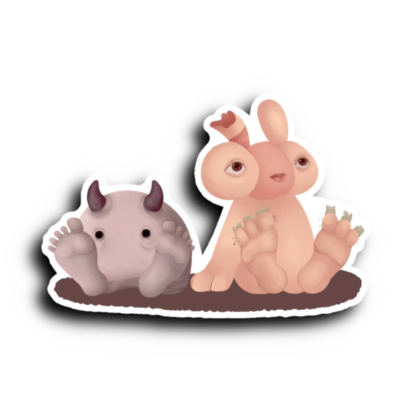 "Bare Buddies" Sticker